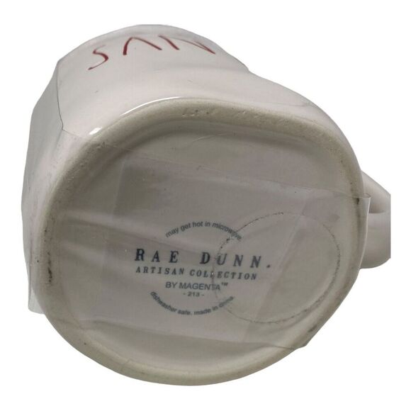 2 Rae Dunn Holiday Christmas “Santa” Mug With Red Hat‎ Topper LL Elf Novelty Tea - Picture 4 of 6